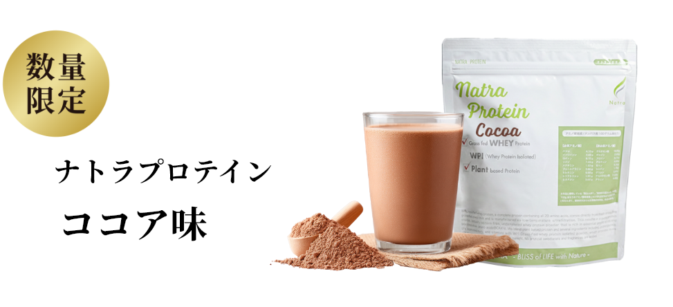 数量限定ナトラプロテイン・ココア味