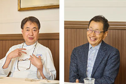 左から日髙シェフ、石川社長